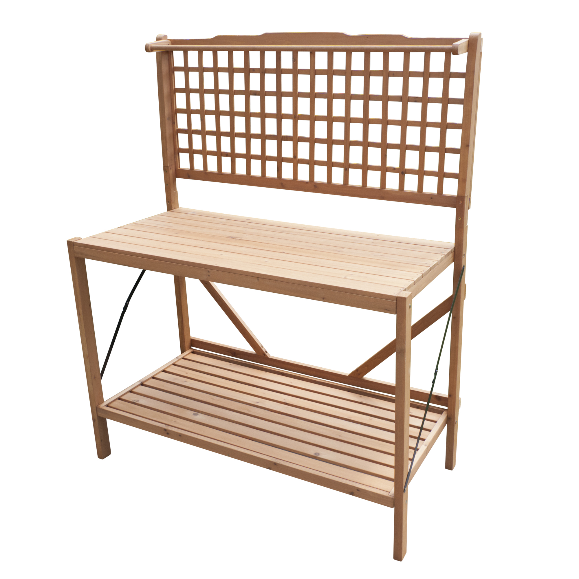 Merry Products, Foldable Potting Bench, Container Length 24.02 in, Container Width 44.09 in, Material Wood, Model# MPG-PB01